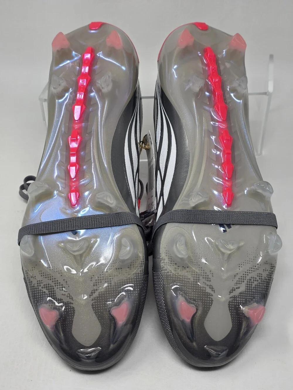Adidas Predator Pro Tongue FG Football Soccer Cleats Grey Mens Size 7 JR3324 New